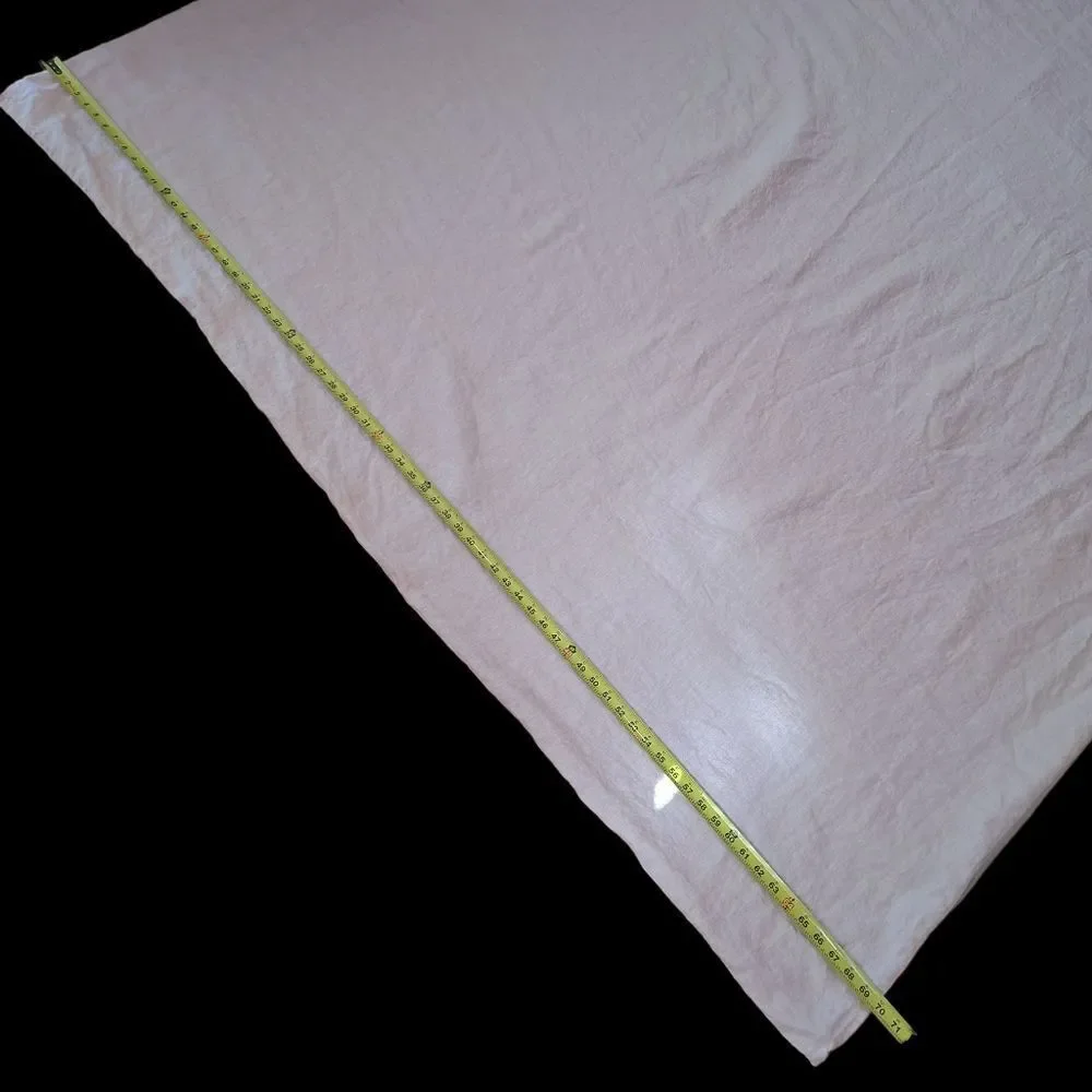 Annie Selke Pine Cone Hill 100% Fine Linen Duvet Cover Twin Pale Blush Pink